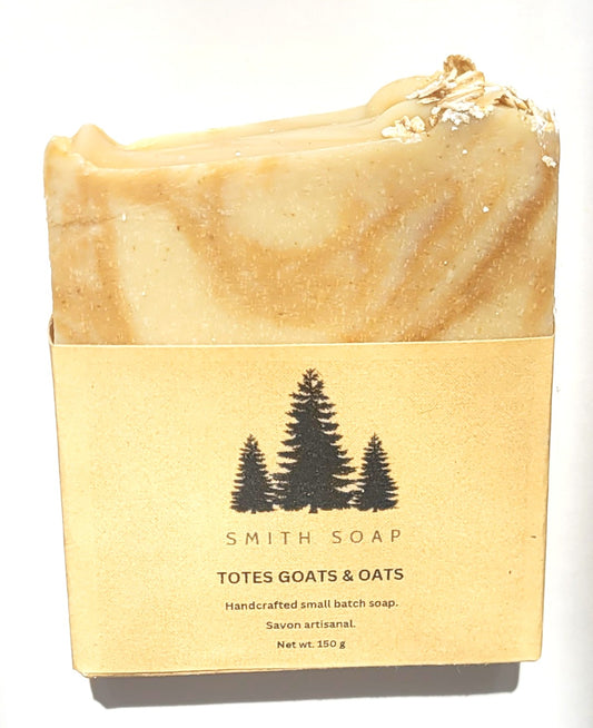 one bar of soap with a touch of oatmeal 
